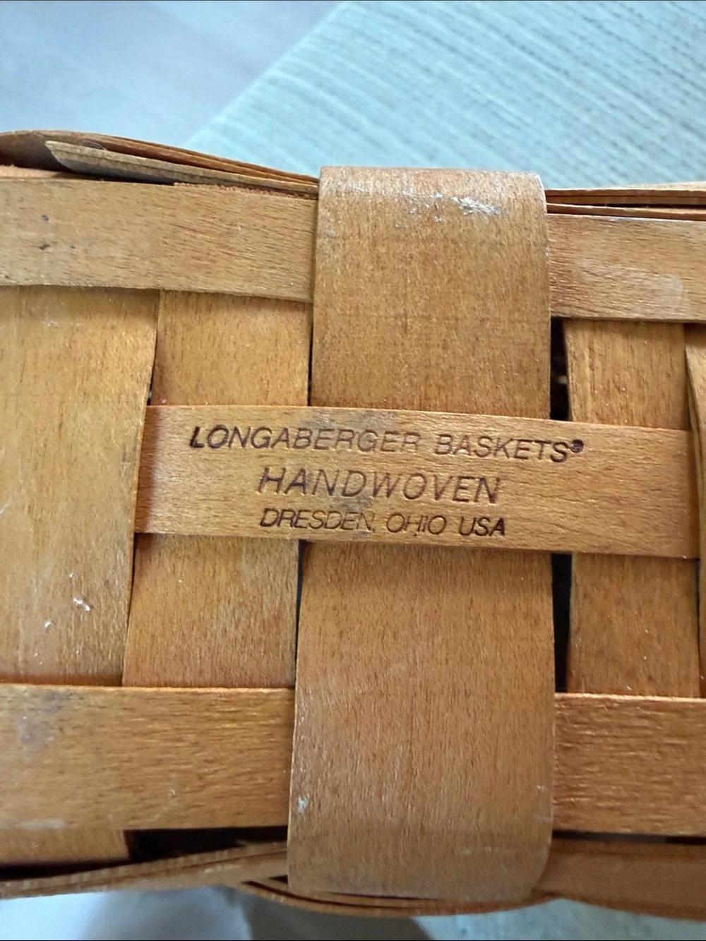Longaberger Handmade Basket to Hang